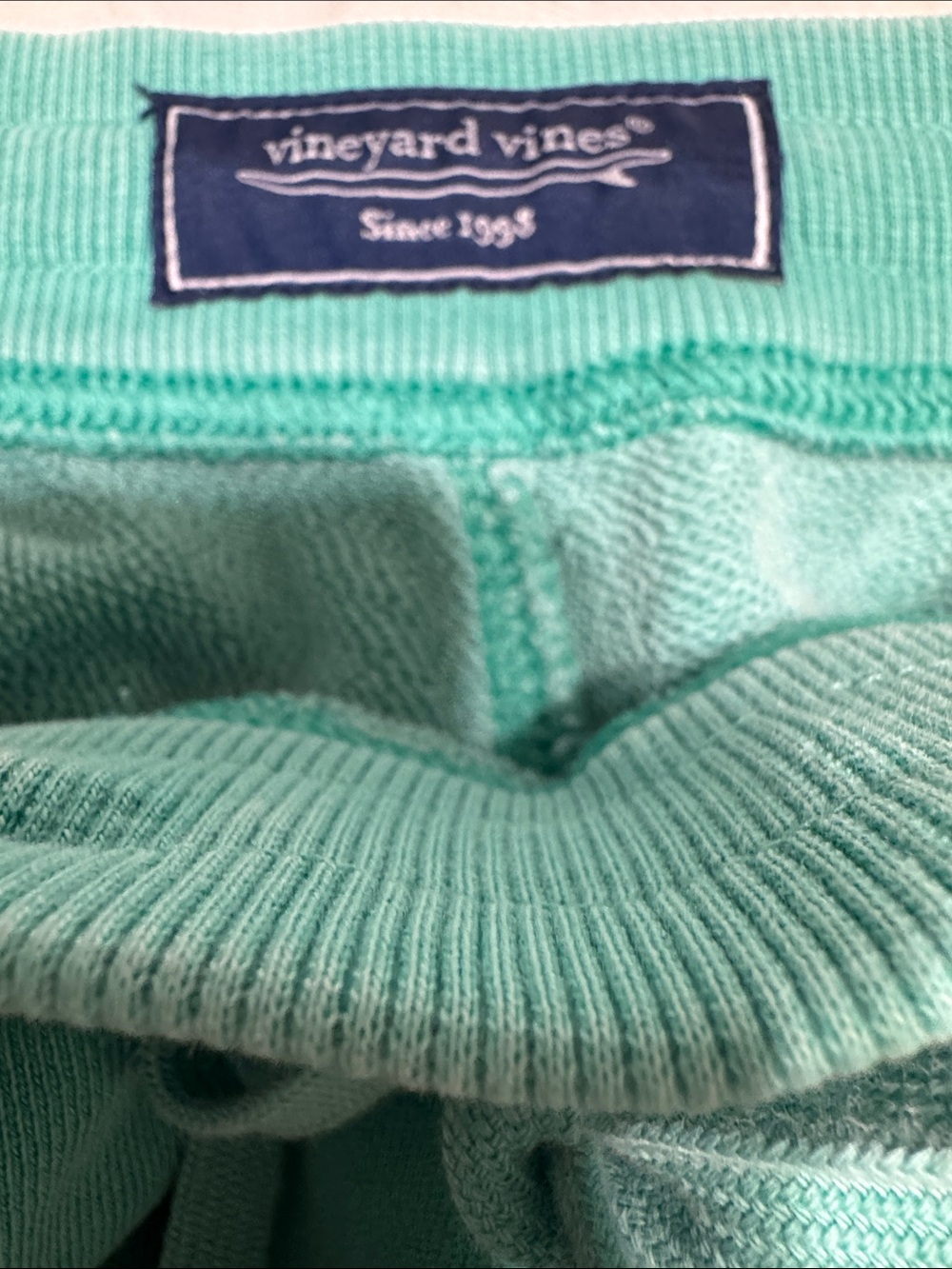 Vineyard Vines Teal Drawstring Athletic Shorts - Picture 4 of 4